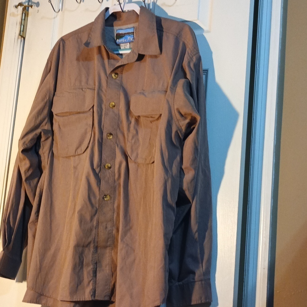Men’s Pacific Fly Long Sleeve Outdoor Utility / Fly Fishing Shirt Men’s X- Large